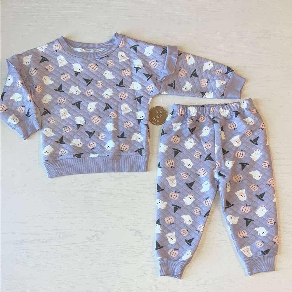 Lila & Jack Toddler Girl Halloween Sweatshirt Joggers Set 4T